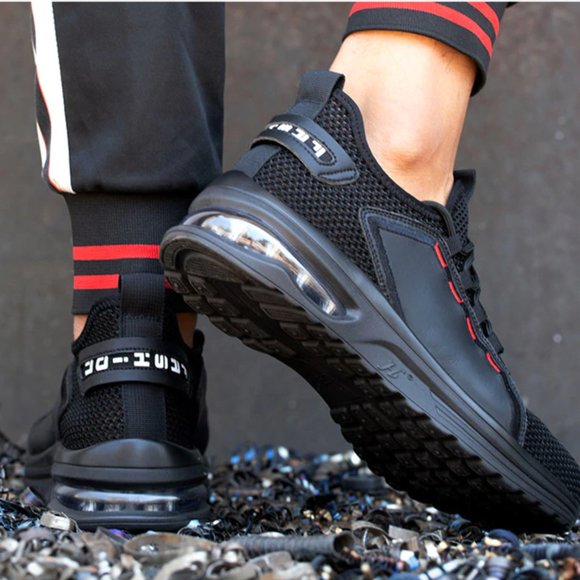 Indestructible Shoe Steel Toe Anti Skid Stab Proof Breathable Safety Sneaker - Picture 11 of 16